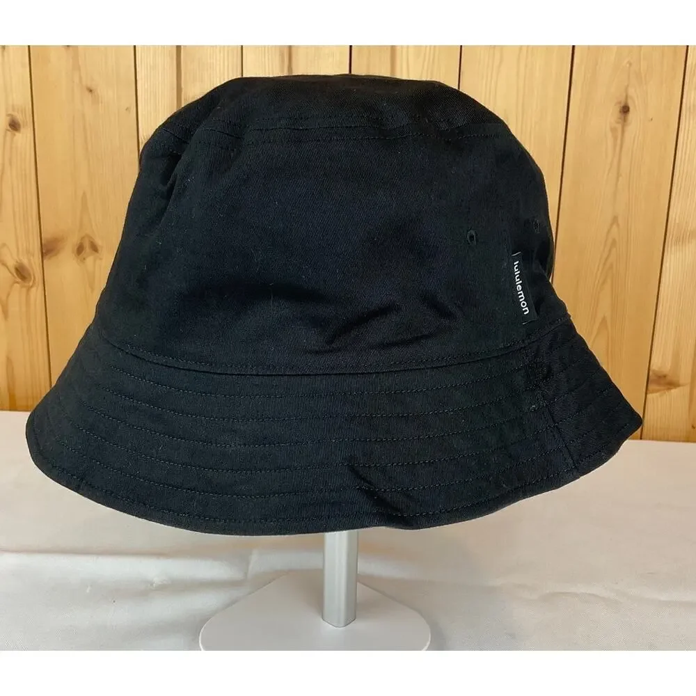 Lululemon Women's Reversible Bucket Hat S/M Black Gray Lightweight Sun Hat